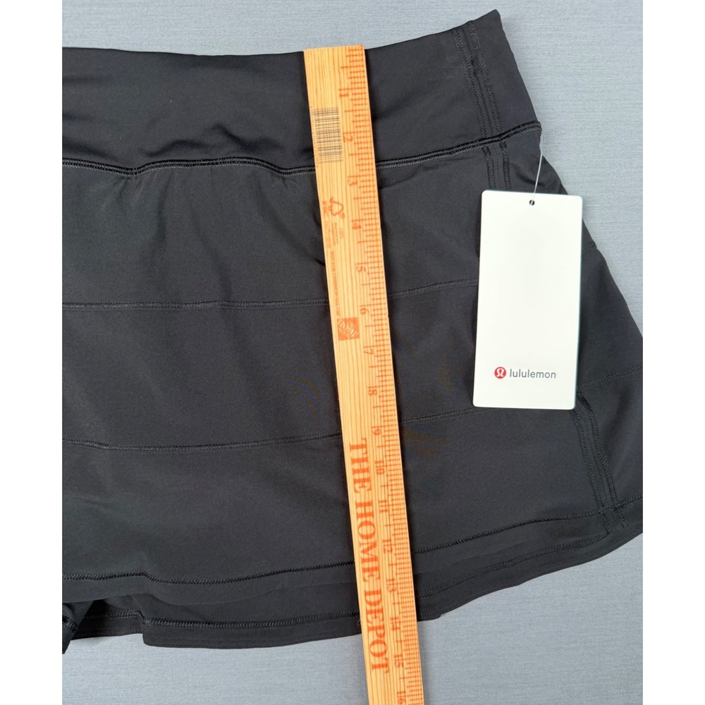 Lululemon Pace Rival Mid-Rise Skirt Black NWT Size 6 Pockets Excellent Tennis - Picture 13 of 13